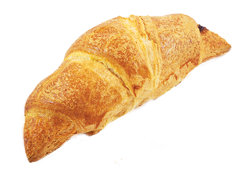 Croissant s čokoládovo-višňovou náplňou